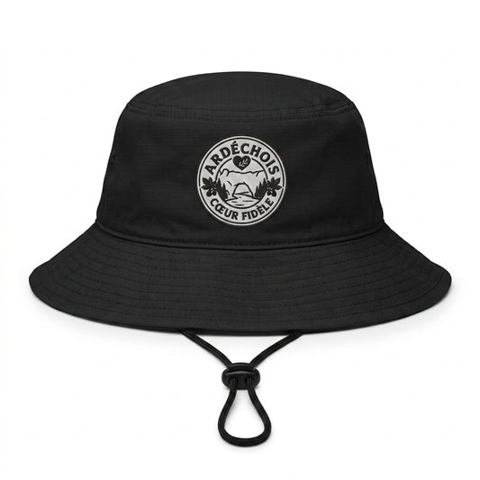 Chapeau bob outdoor noir Ardéchois Cœur Fidèle